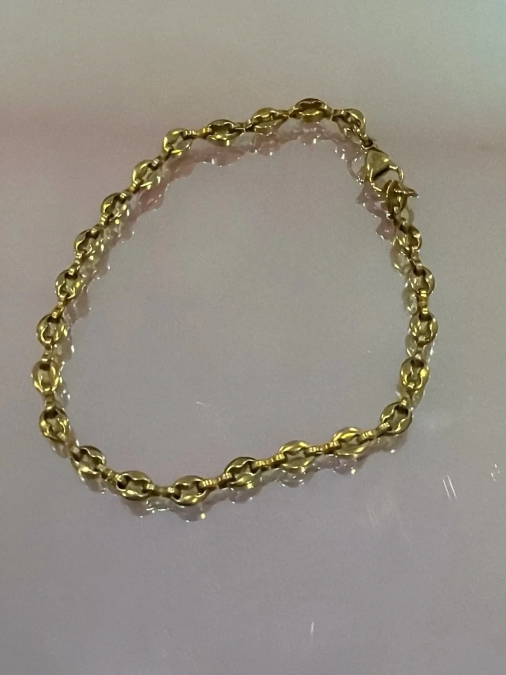 Vintage Gold Twisted Link Bracelet - Women Jewelry